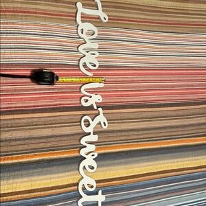 White 'Love is Sweet' Wall Decor